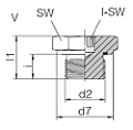 VSTI M 33X2-ED  - AUSSENSECHSKANT