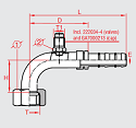 E-Z Rohranschl. 90°,LP,ÜM,OR,FV